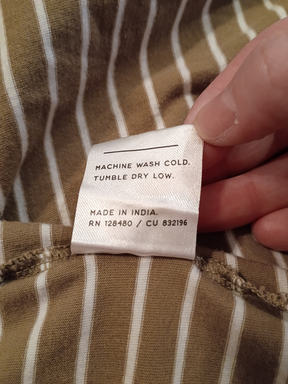 Pact Organic Cotton Softspun Tank Midi Dress Size XXL Monterey Stripe - Picture 12 of 12